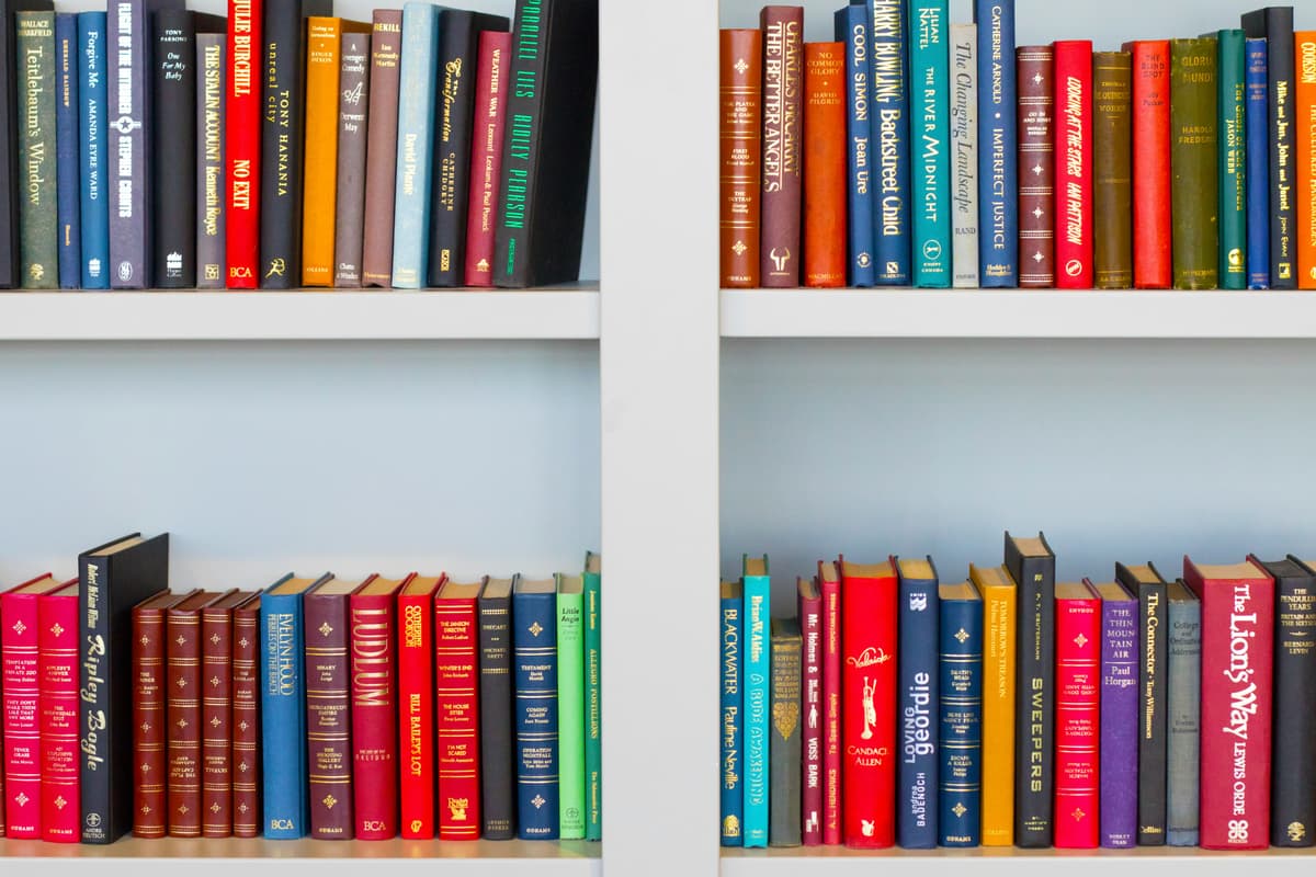 Library with books