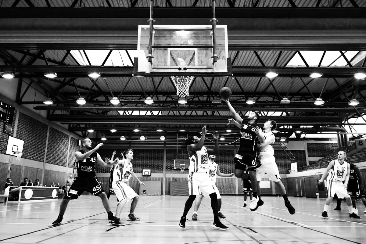 Basketball player in action