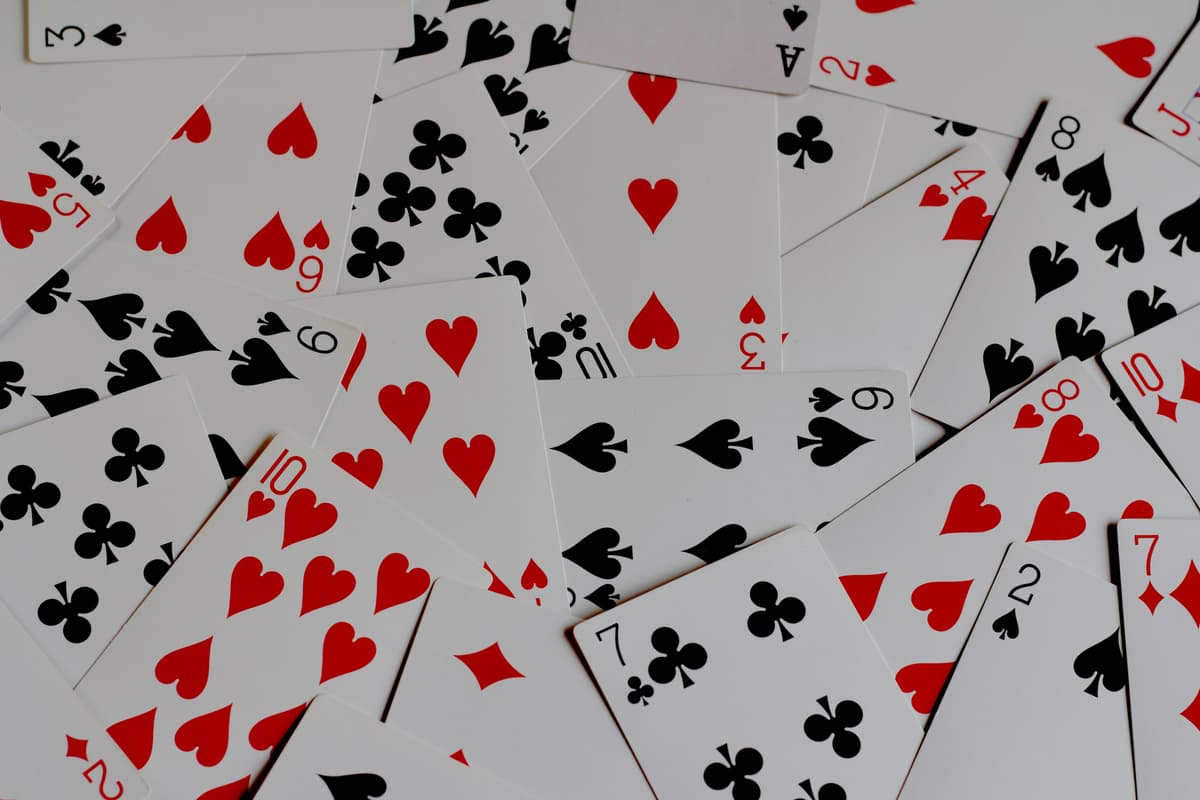 Cards on a table